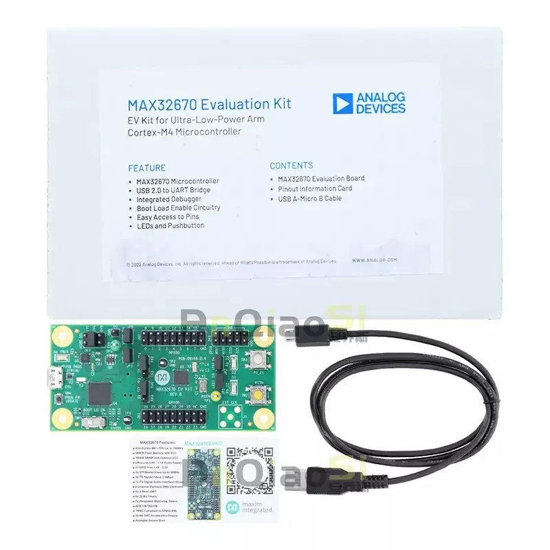 Off-the-shelf MAX32670EVKIT ARM Cortex-M4 MCU 32-bit evaluation board embedded