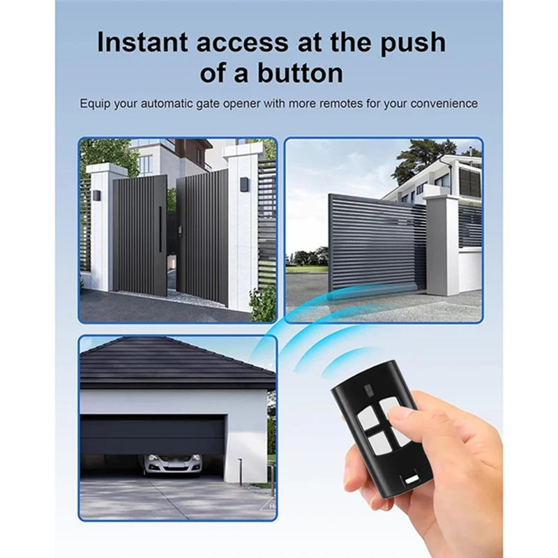 A52T Garage Door Opener Remote Control Set-3PCS For TO. GO 4WV 433.92Mhz Rolling Code Handheld Transmitter