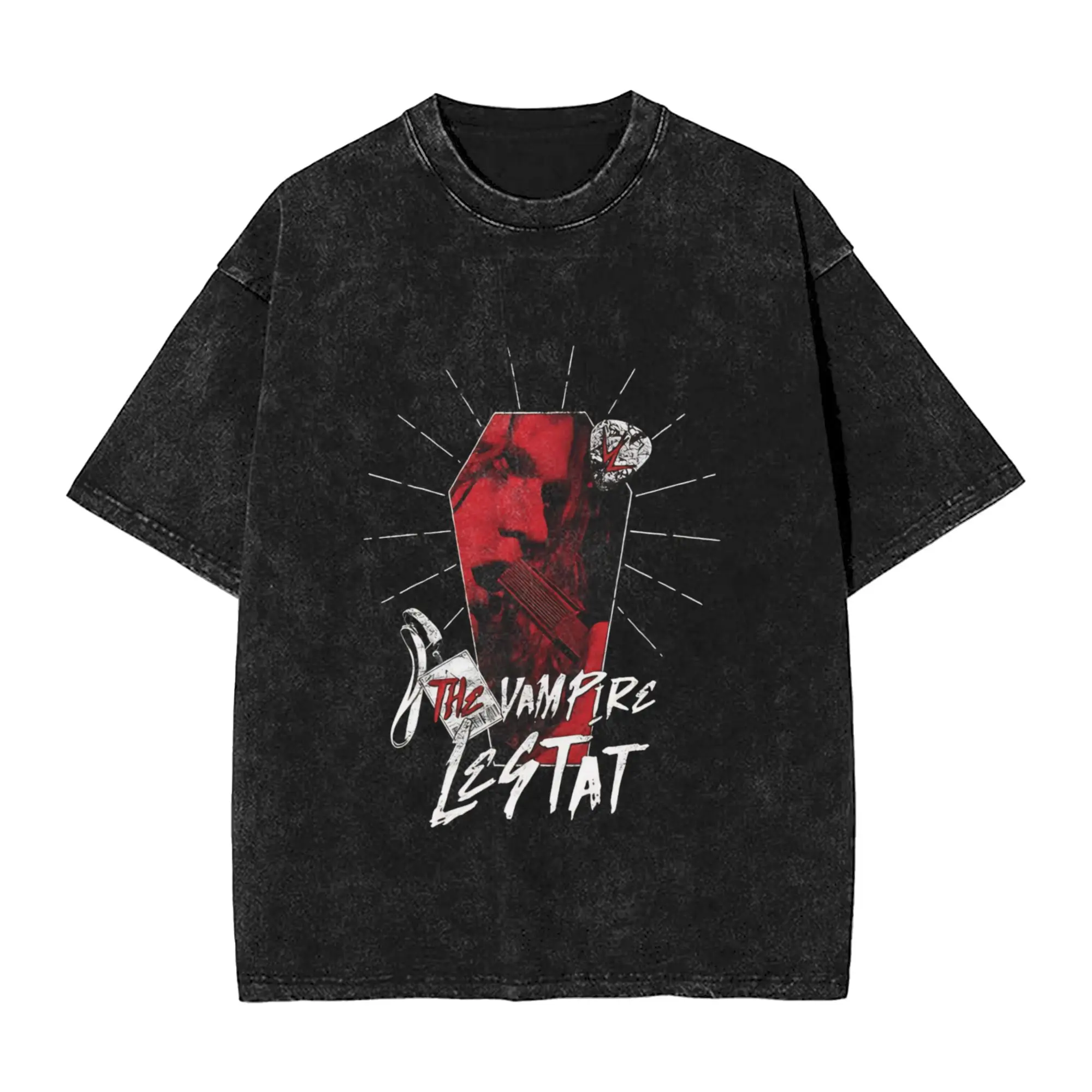 Men's The Vampire Lestat T-Shirts  Top Tees Beach Y2K Casual Short-Sleeve T Shirt Crewneck Trending Casual Tee Shirt Cheap