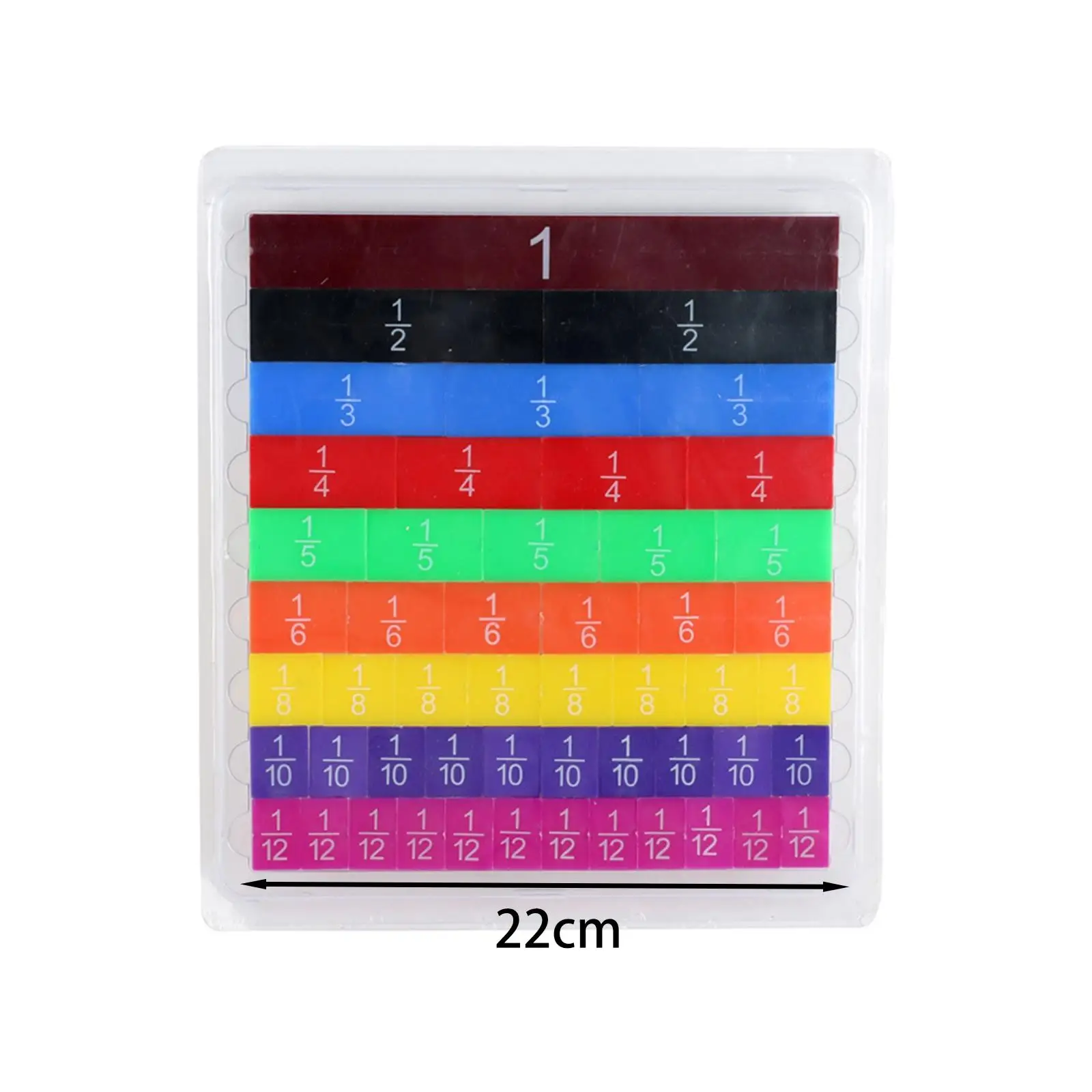 51Pcs Fraction Games Fraction Manipulatives for Toddlers Girls Boys Children