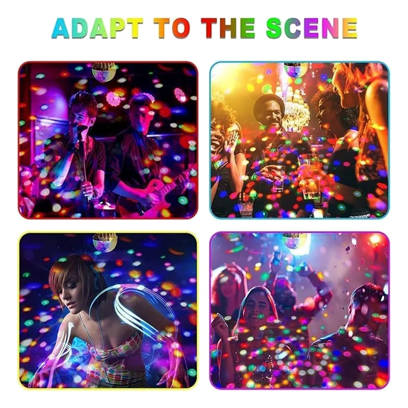 

ABJO-Disco Light For Christmas Colorful Rotating Disco Light With Sockets E27 Rotating Disco Light Plug In
