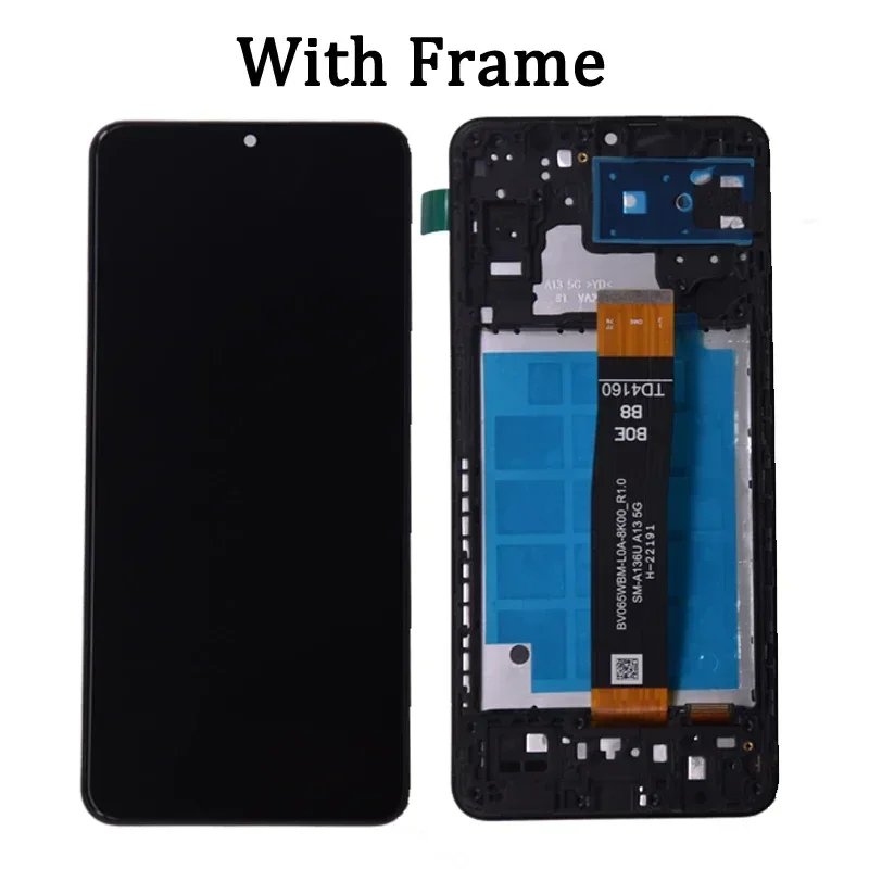 Dla Samsung A13 5G A136 wyświetlacz LCD z ekranem dotykowym Digitizer do Samsung A136 A136B A136U LCD