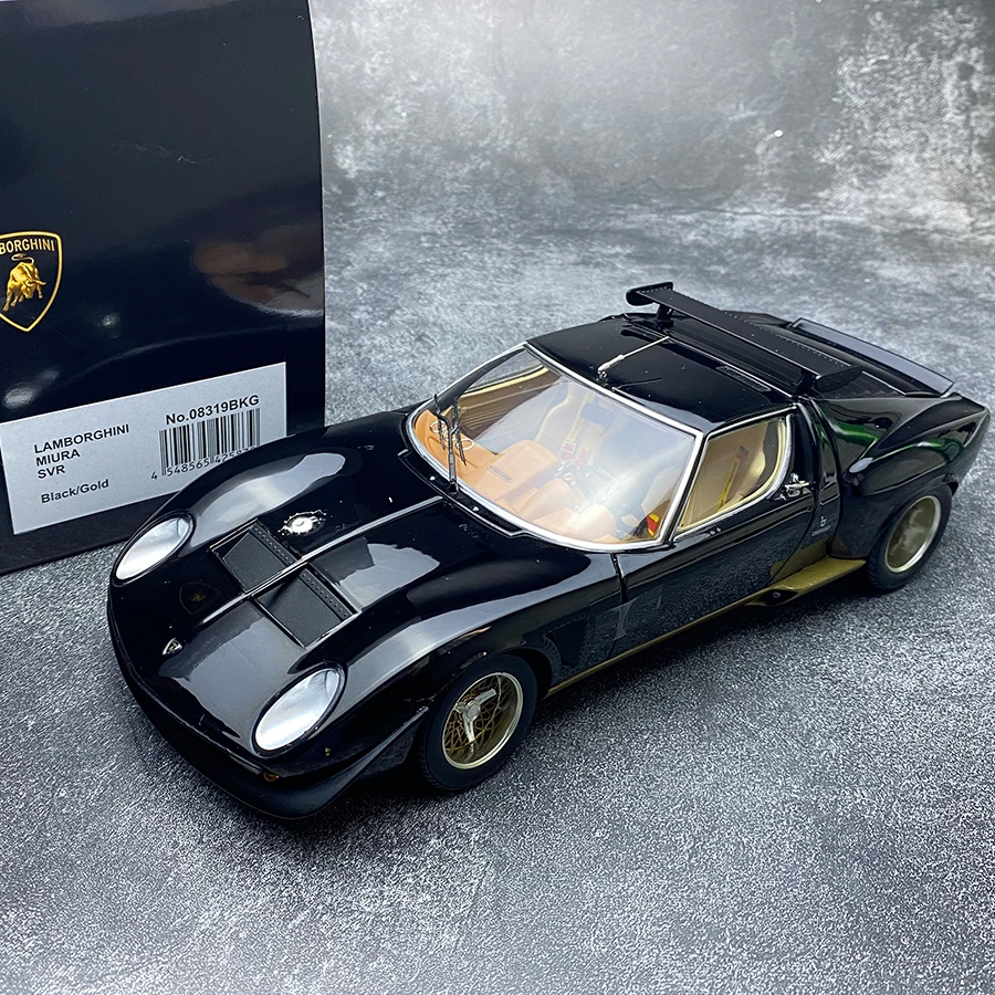 KYOSHO Scale 1/18 New FOR Lamborghini Miura SVR Die-cast model Classic car Car model Holiday gift collection