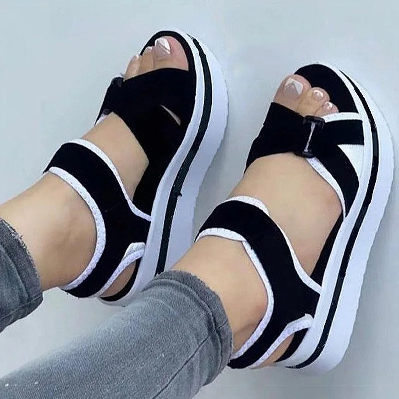 Shoes Women Sandals Summer Plus Size Women Shoe Soft Women\'s Sandals Wedge Sandals Woman Beach Female Sandal Women Footwear