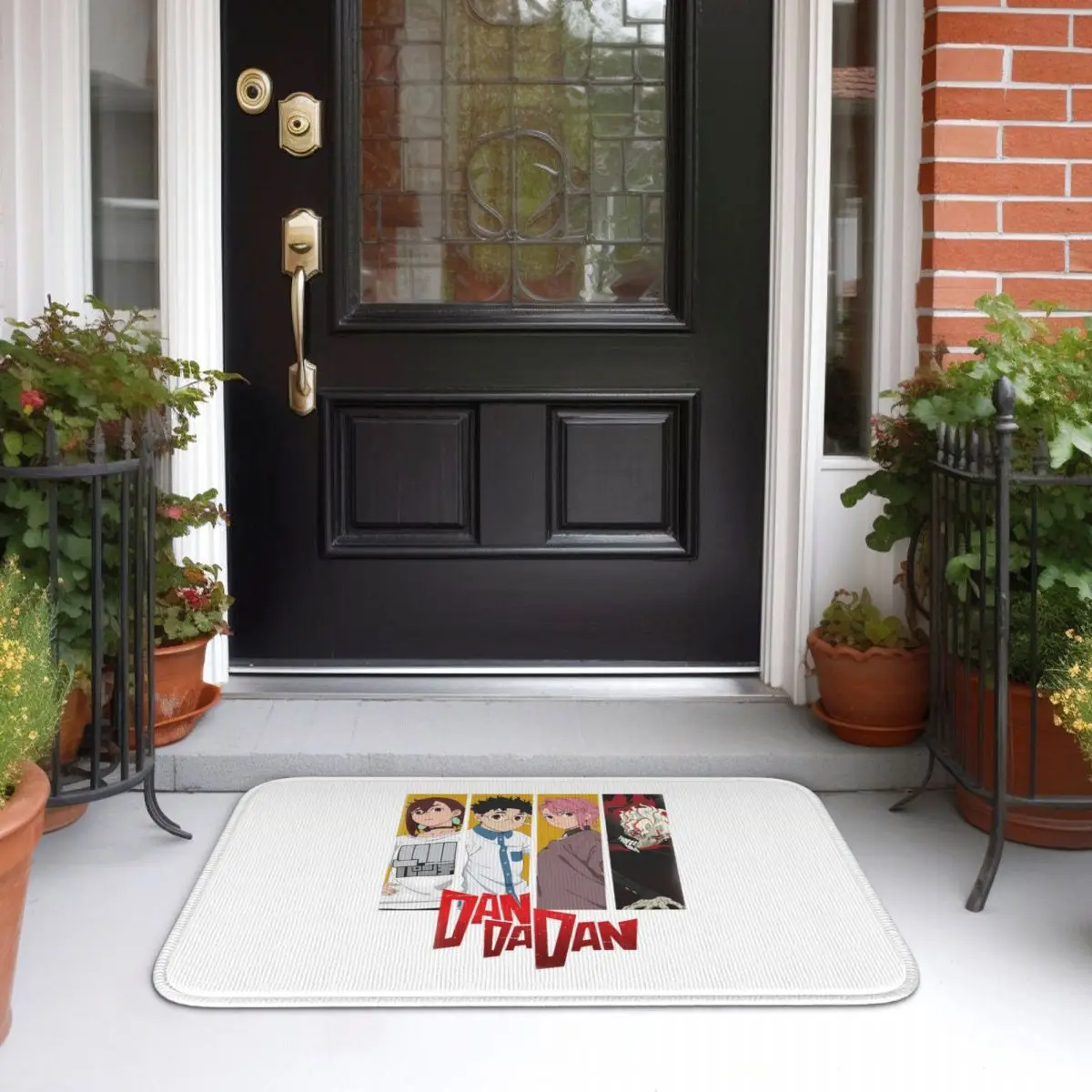 Anime Dandadan Turbo Granny Cat Doormat Kitchen Entrance Home Floor Mat Anti-slip Carpet Rug for Balcony Footpad Mats
