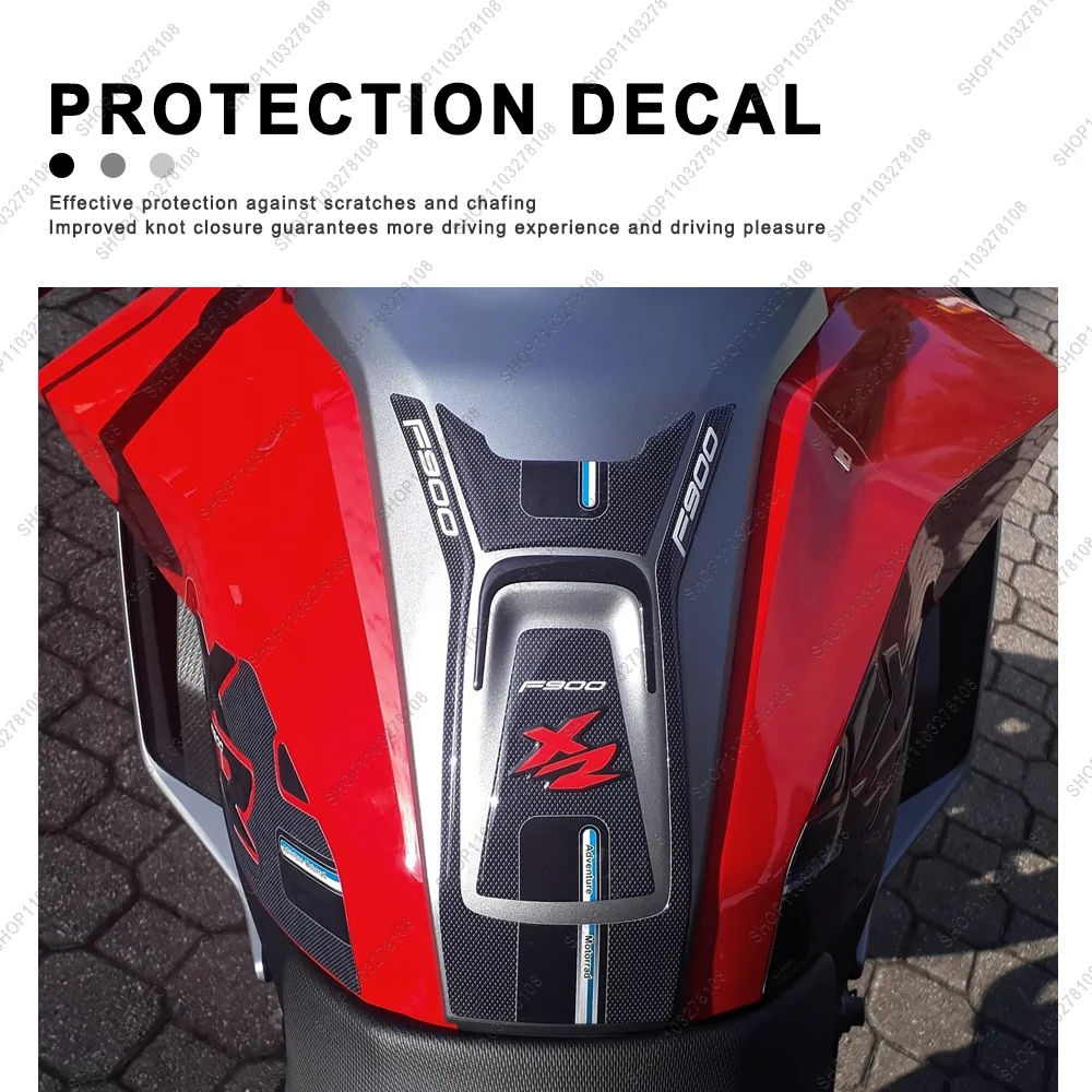 F900XR Sticker Motorfiets Accessoires 3D Epoxyhars Sticker kit Voor BMW F900 XR brandstoftank Pad Sticker