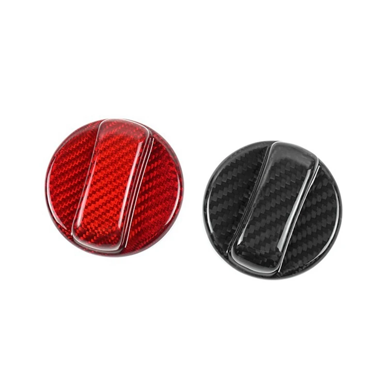 Real Hard Carbon Fiber Car Fuel Tank Cap Trim Cover Universal For Toyota GR86 2021 2022 2023 Camry Yaris