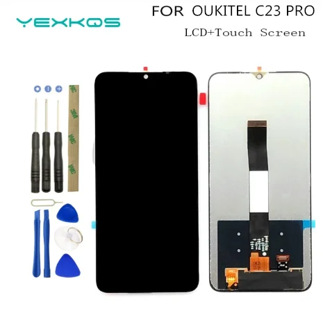 

6.53 inch OUKITEL C23 PRO LCD Display+Touch Screen Digitizer Assembly 100% Original New LCD+Touch Digitizer for C23 PRO+Tools.