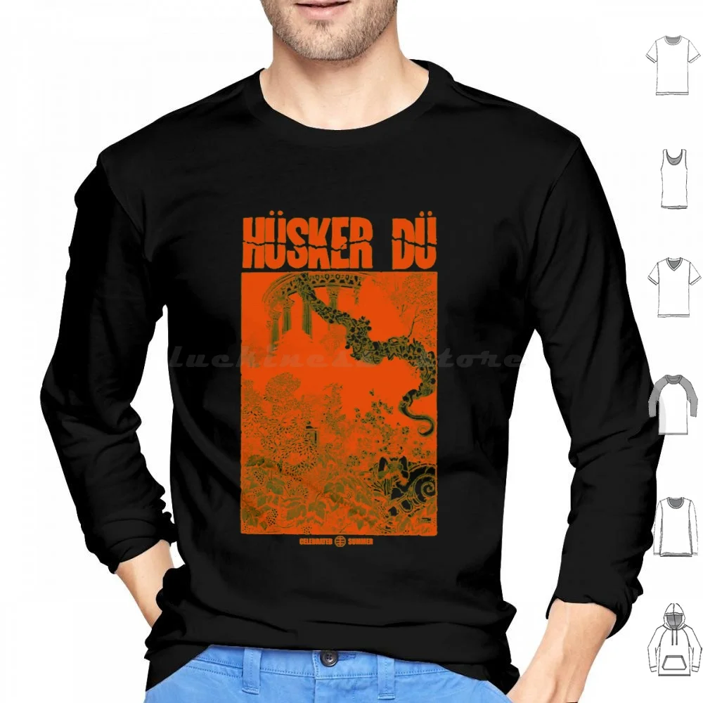 Husker Du Husker Du-Celebrated Summer Hoodie cotton Long Sleeve Music Hardcore Top Selling Husker Du Husker Du Wood Husker