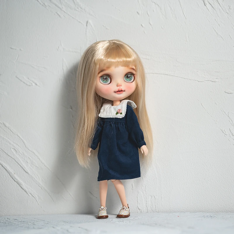 Blyth Long Dress Princess Dress Girl Doll Loose Longuette Clothes For Ymy、Licca、Azones、Ob24、Ob27 Doll Accessories