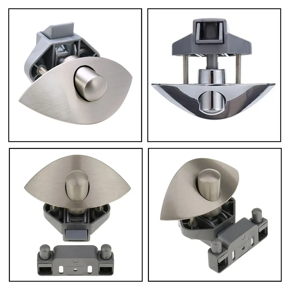 For Travel Trailer Use Push Button Latch Zinc Alloy Construction Keyless Operation System Scratch Resistant Coating