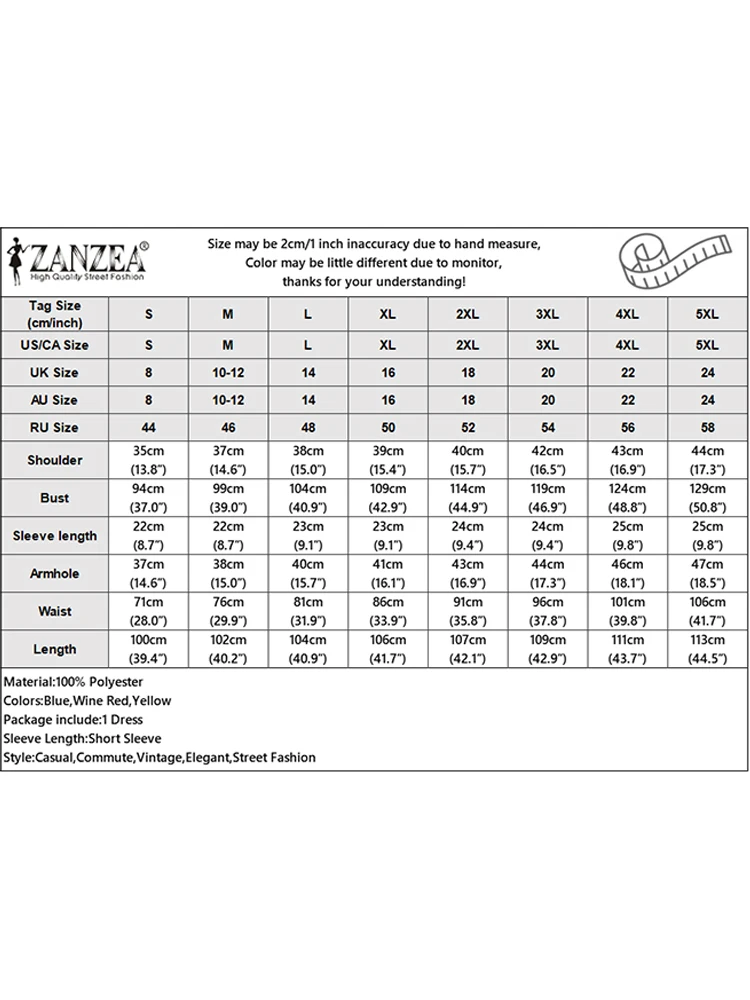 ZANZEA Vintage Geometrische Drucken A-Line Kleid Frauen Gefälschte Zwei-Stück Stehkragen Kurzarm Knie-Länge Roben Urlaub vestidos