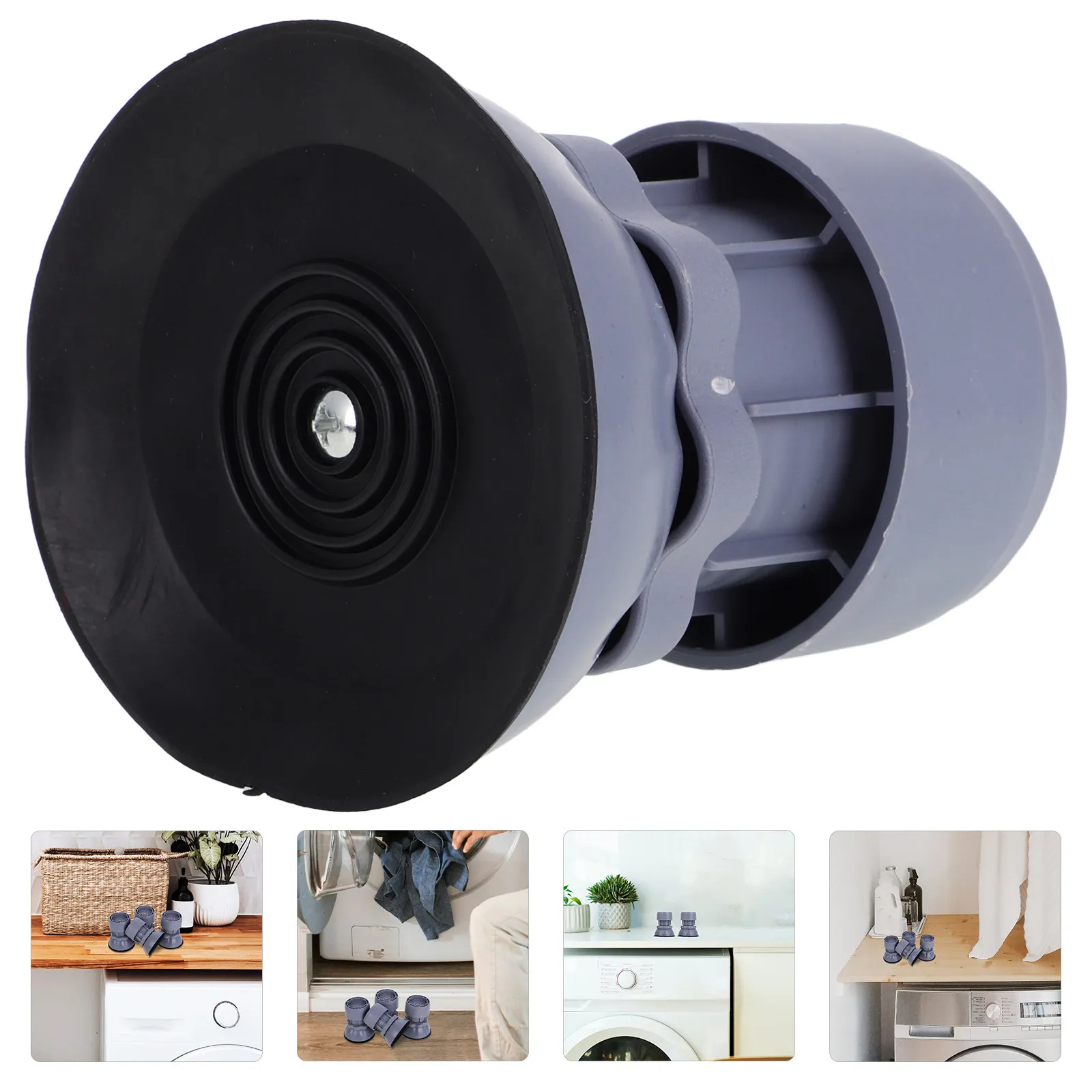 4Pcs Washing Machine Anti-Slip Foot Pads Shock Absorbing Noise Reduction Universal Stabilizer for Washer Dryer