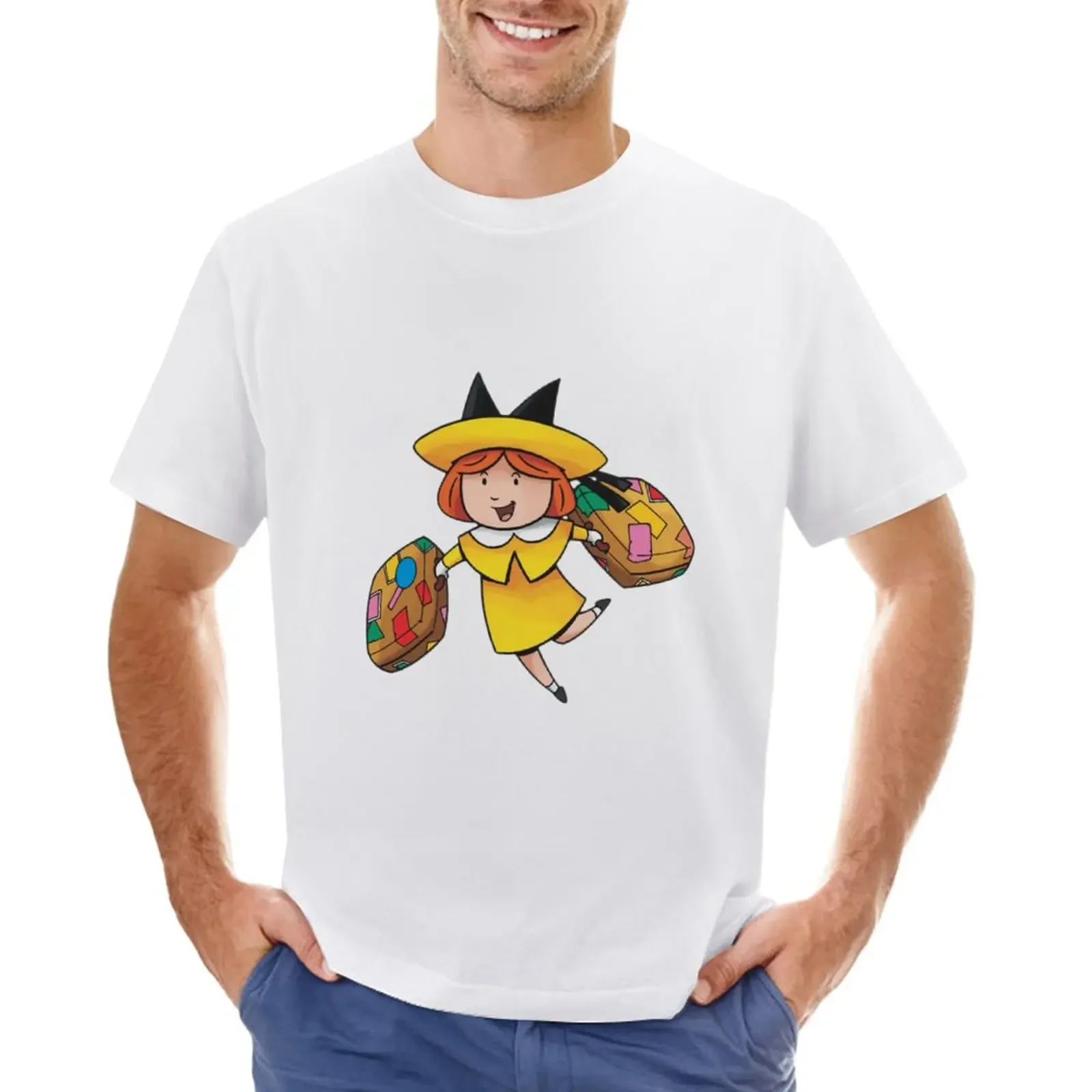 madeline cartoon T-Shirt kawaii clothes customs T-shirt men