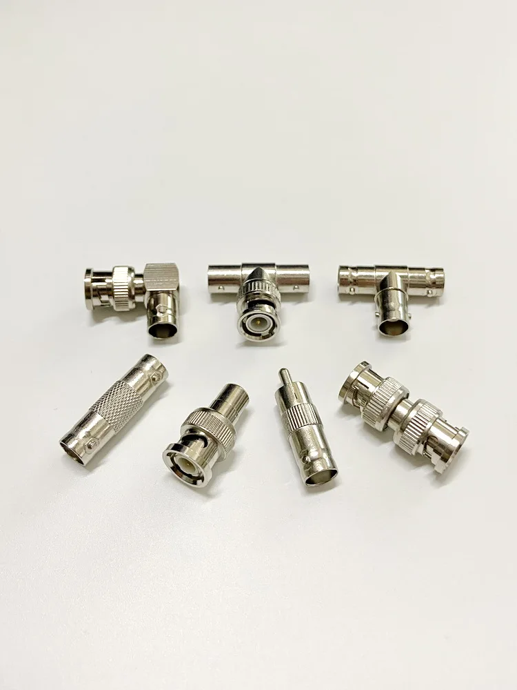 

Shell Signal Transmission Connector T-shaped Camera Output Adapter BNC Male Female Conversion RCA Plug Zinc Alloy Metal
