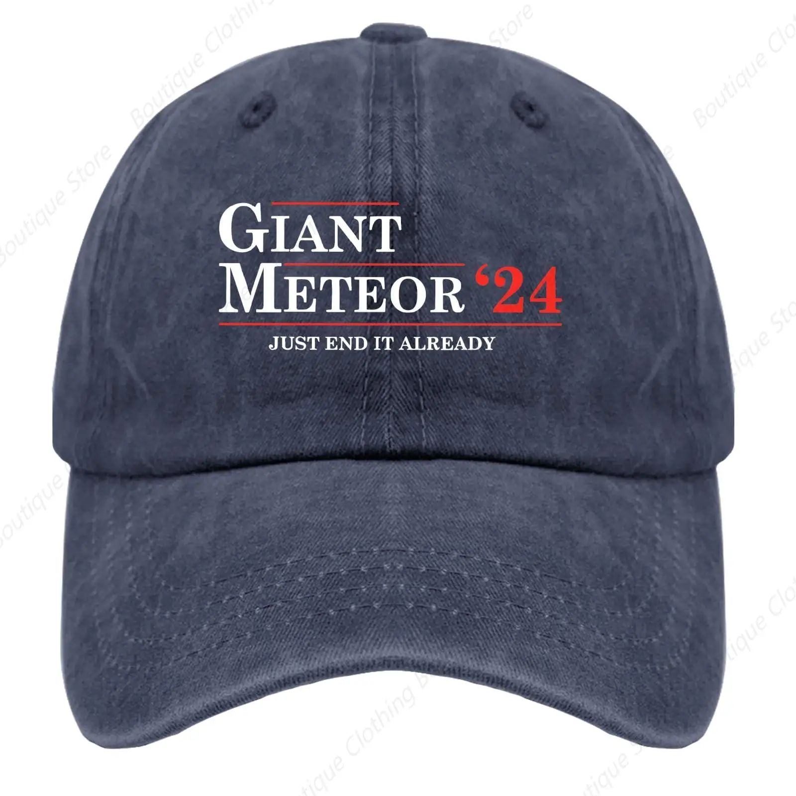 Gian Meteor 2024 Golf Hat American Hat Pigment Gray Hats for Men Baseball Cap Gifts for Women Outdoor Cap