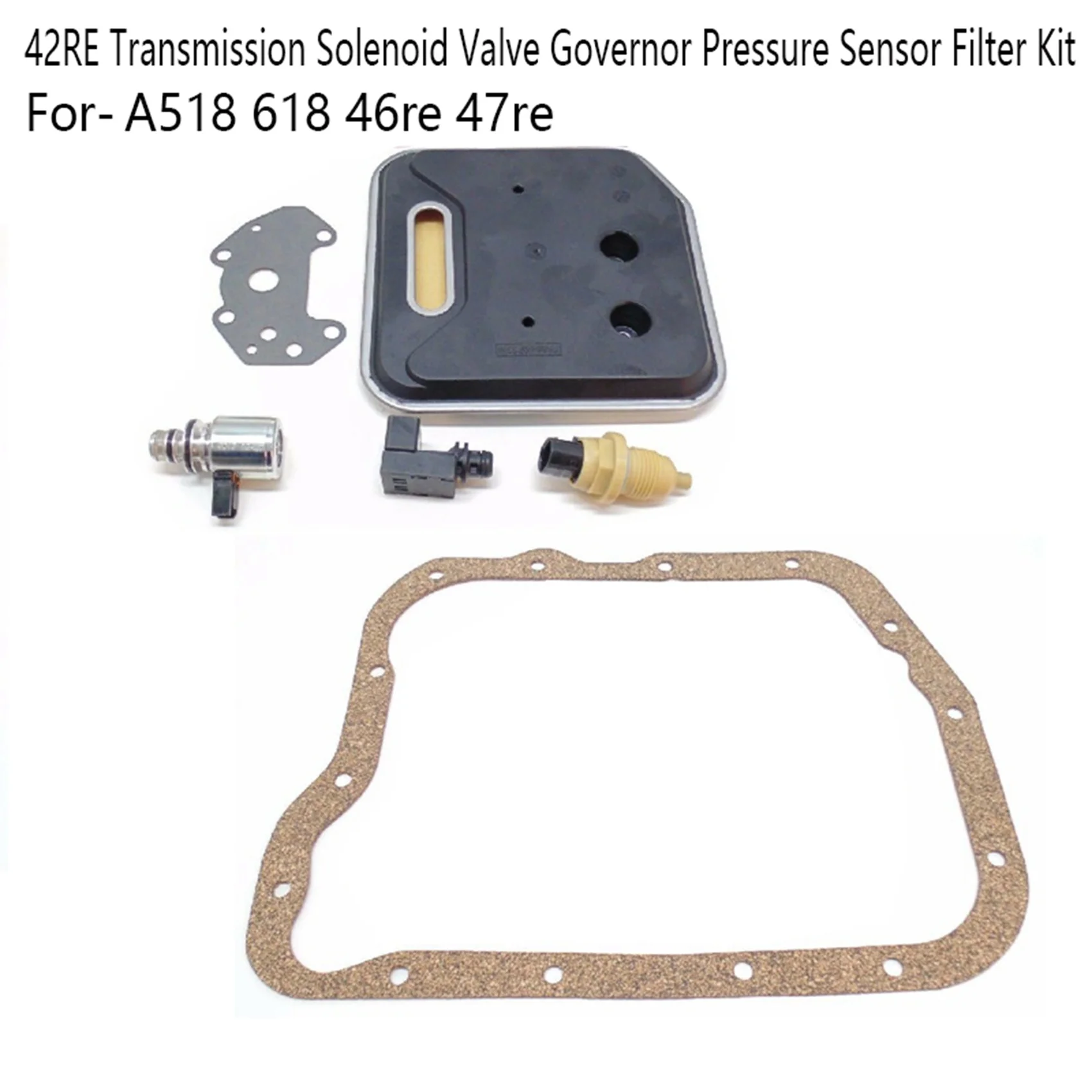 42RE Transmission Solenoid Valve Governor Pressure Sensor Filter Kit A518 618 46Re 47Re for- -