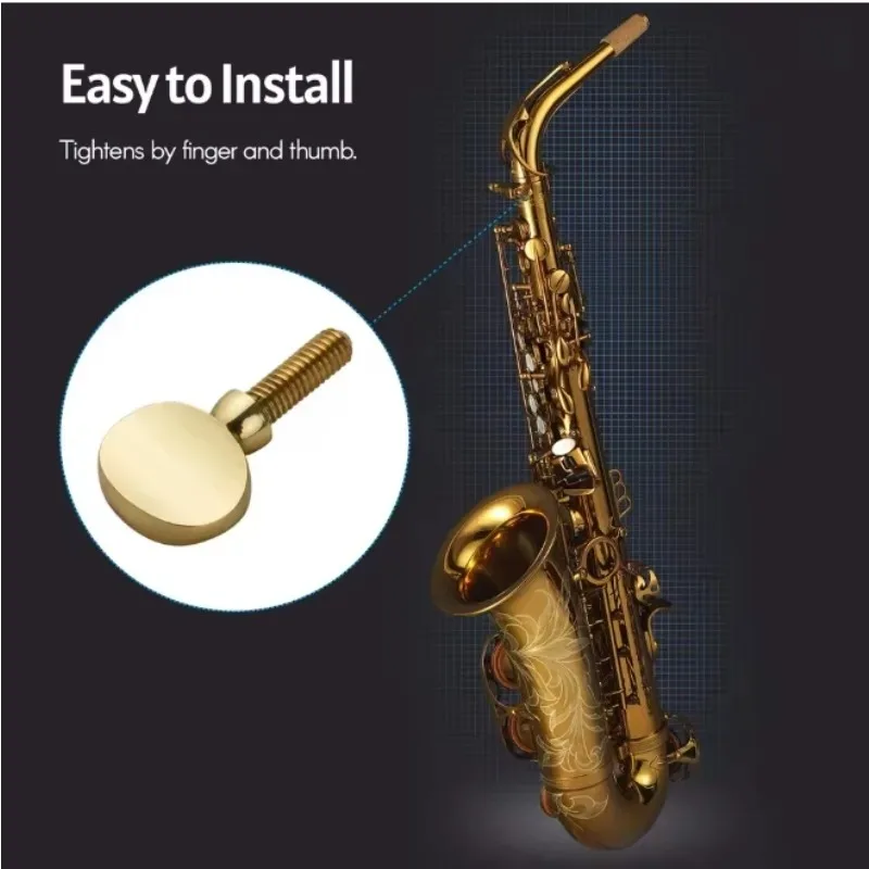Brass Sax Neck Tightening Screws Saxophone Replacement Parts Copper Attachment Neck Receiver Tightening Attach Screw