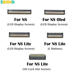 ZUIDID 마더보드 LCD 디스플레이 스크린 플렉스 케이블 클립 리본 커넥터 소켓, NS 스위치 라이트 OLED 콘솔용, 1 개