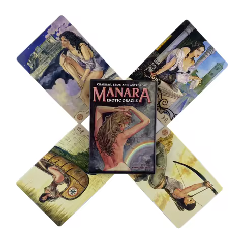 Chakras Eros And Astrology Manara Erotic Oracle Cards A 35 English Divination Edition Deck Borad Games