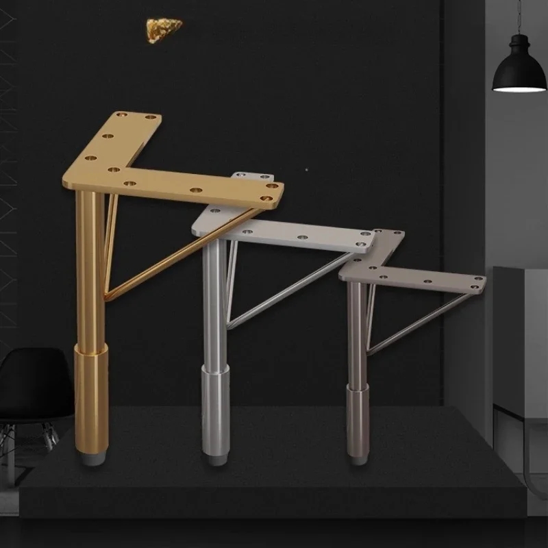 1PC Furniture TV Cabinet Legs, Light Luxury Stainless Steel Sofa Legs, Table Legs, Golden Bathroom Cabinet Support Legs 15-35cm