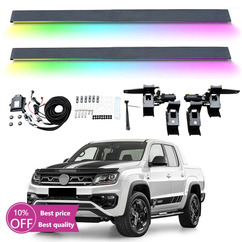 

Cc CarAutomatic Electric Power Side Step Running Board LED Light for Volkswagen for VW Amarok 2015-2024