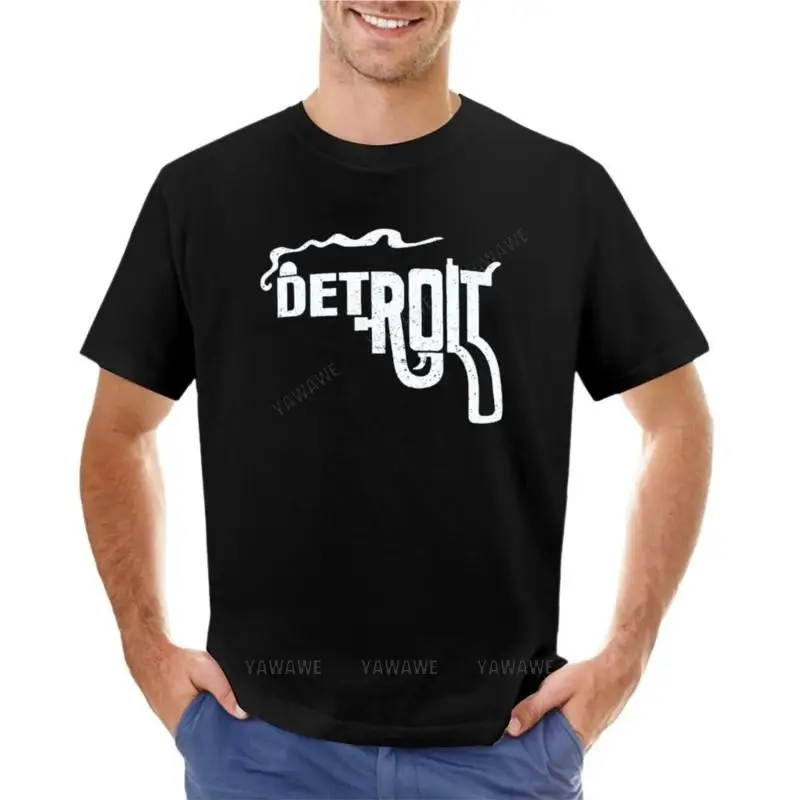 Macs Detroit Smoking Gun Shirt T-Shirt quick drying shirt T-shirt short cat shirts Short sleeve tee black t shirts for men