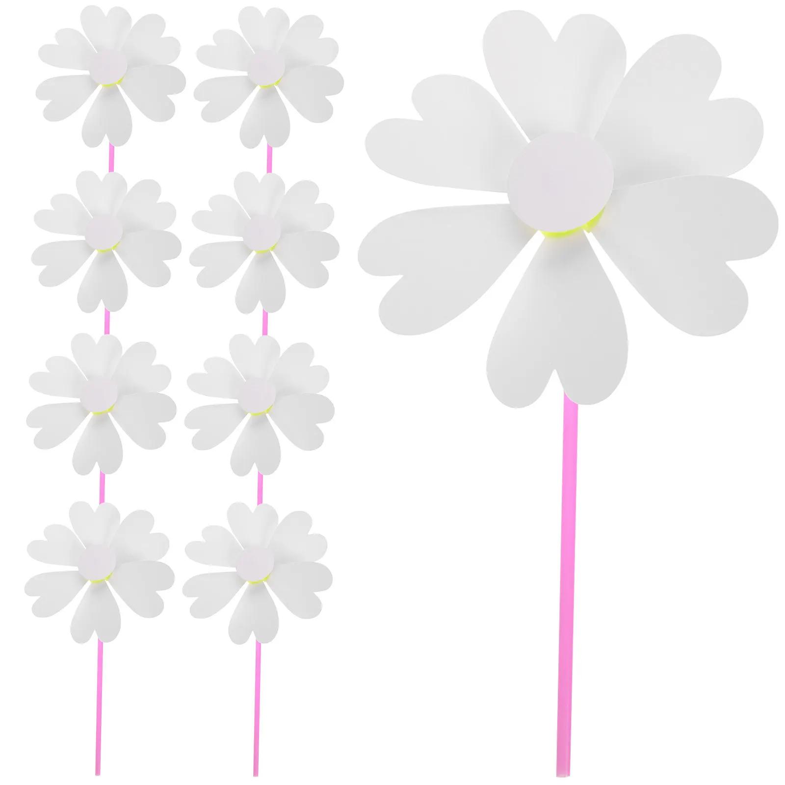 10Pcs Blank Paper Pinwheel DIY Painting Outdoor Kids Activity Hand Eye Coordination Unfinished Kid Party Favor DIY Drawing