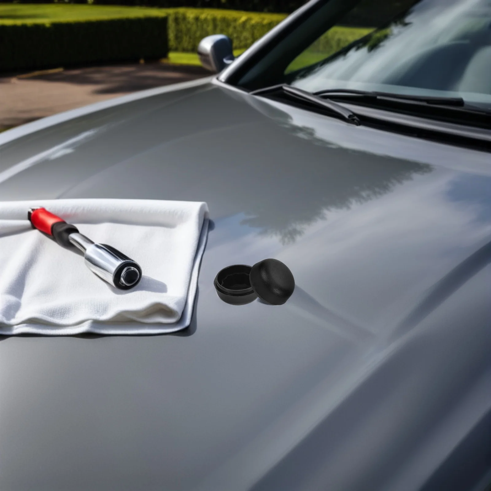 

2pcs Rain Wiper Arm Caps For Y 3 Rear Wiper Arm Nut Cover Replacement Durable Weatherproof Design Reduces Noise Easy