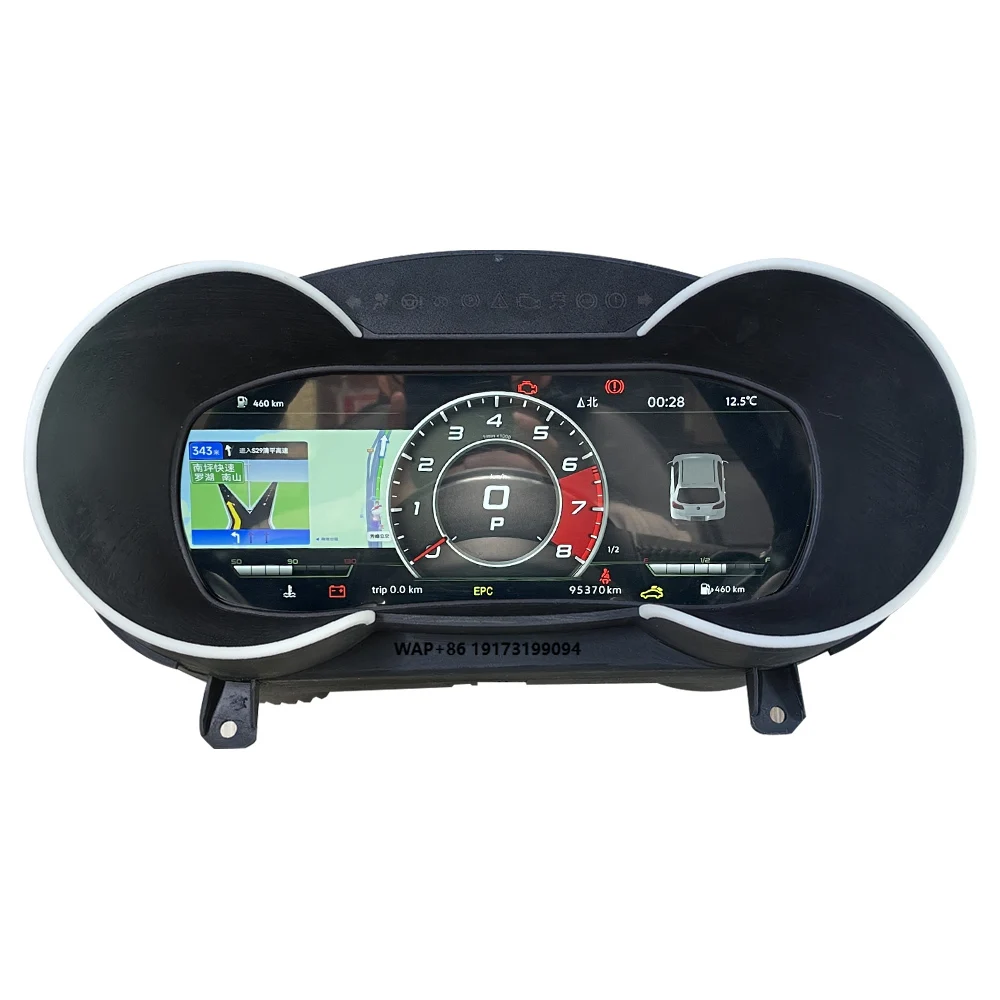 Digital Instrument Cluster for TT 2008-2014 Carplay Smart Dashboard Panel Speedometer Odometer LCD Virtual Cockpit Gauge