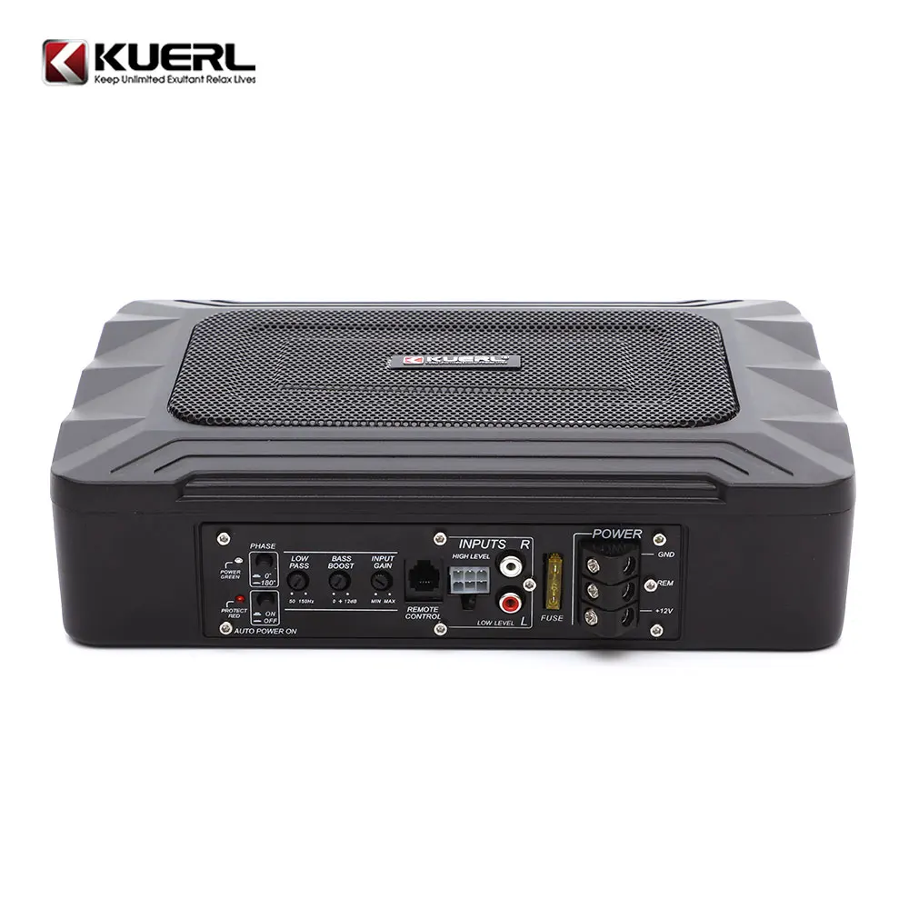 Portable 12v Mini High Power Car Subwoofer Active Car Audio Ultra-thin 5*8 Inch Subwoofer Under Seat