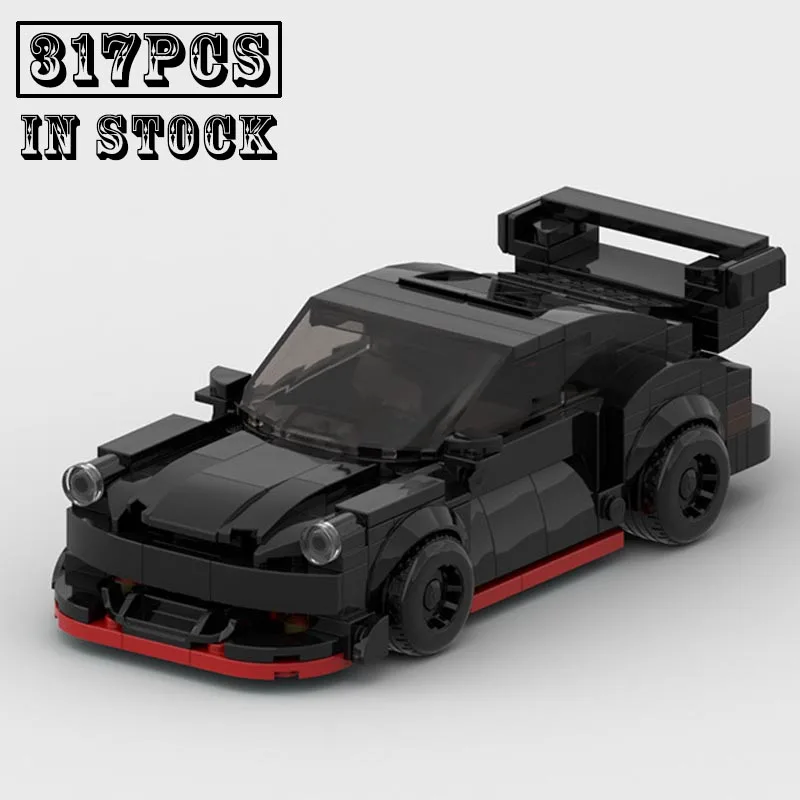 

MOC RWB wide body low lying racing Speed Champion Racer Building Blocks Brick Creative Garage Toys for Boys Birthday Gifts