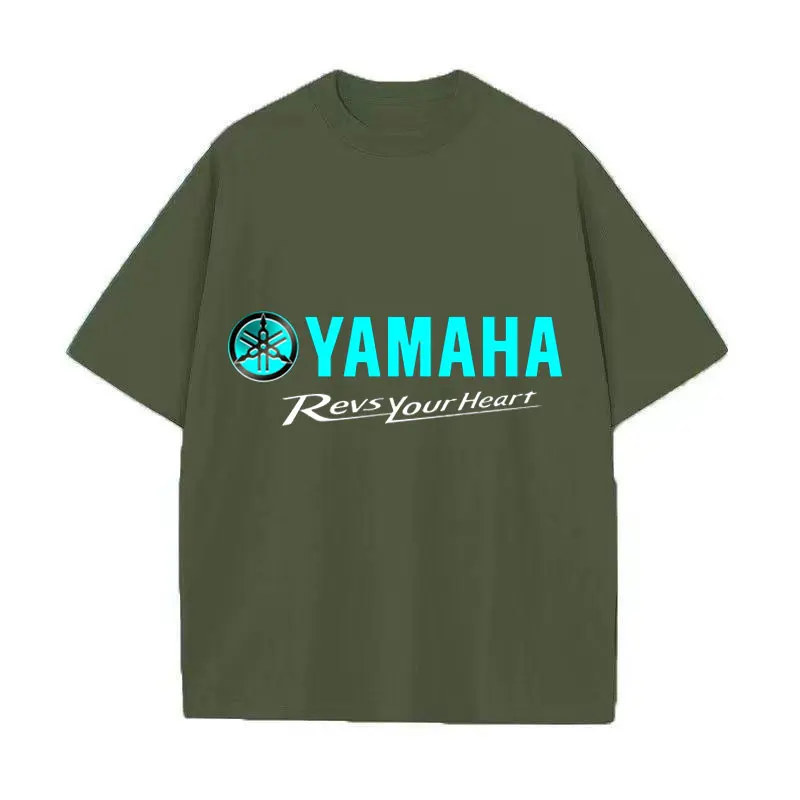 2026 Yamaha Summer Men's Cotton Casual Comfortable Top Racing Brand Enthusiasts Retro Summer Casual Street Wear