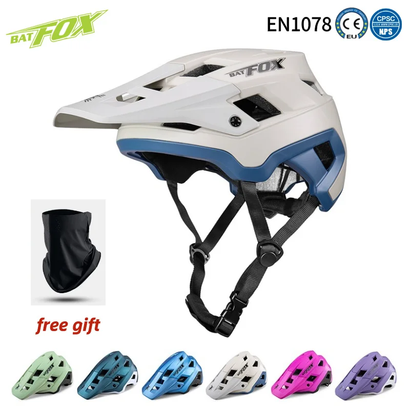 BATFOX Mountain Bike Helmet Men Women Integrally-molded Road MTB Bicycle Helmet Outdoor Sports Cycling Gear Casco Bicicleta
