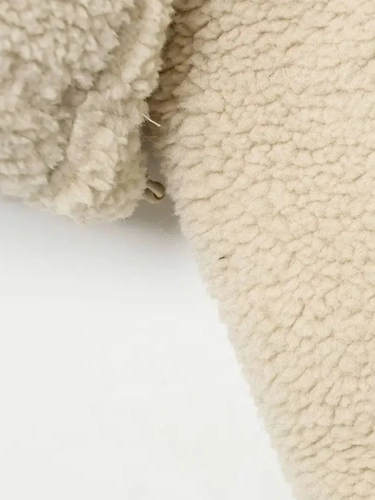 HH frauen 2025, Winter Neue Lose Beiläufige Teddy Samt Sport Top Weibliche Einfache Vielseitig Zipper Langarm Pullover Jacke mujer