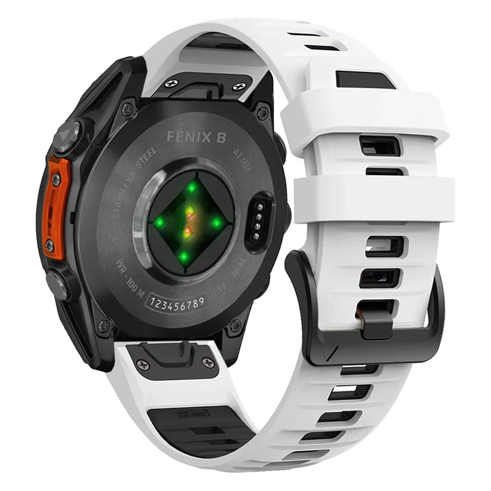 QuickFit-Correa de silicona para reloj inteligente, pulsera de 26mm y 22mm para Garmin Fenix 8, 47mm, 51mm, E, 7, 7X, Epix Pro, 6, 6X, 5X, Enduro 3, Fenix8