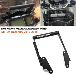 For Yamaha MT-09 MT09 Tracer 900 2015 2016 2017 2018 Motorcycle Accessories 22mm GPS Phone Stand Bracket Holder Navigation Plate