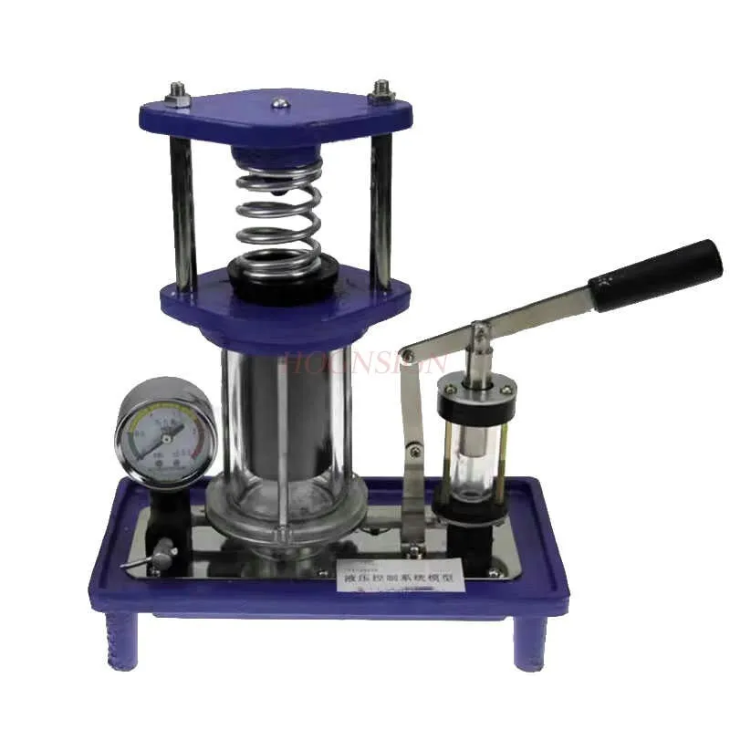 Hydraulic press model, mechanical principles, control system, mechanical physics teaching instrument