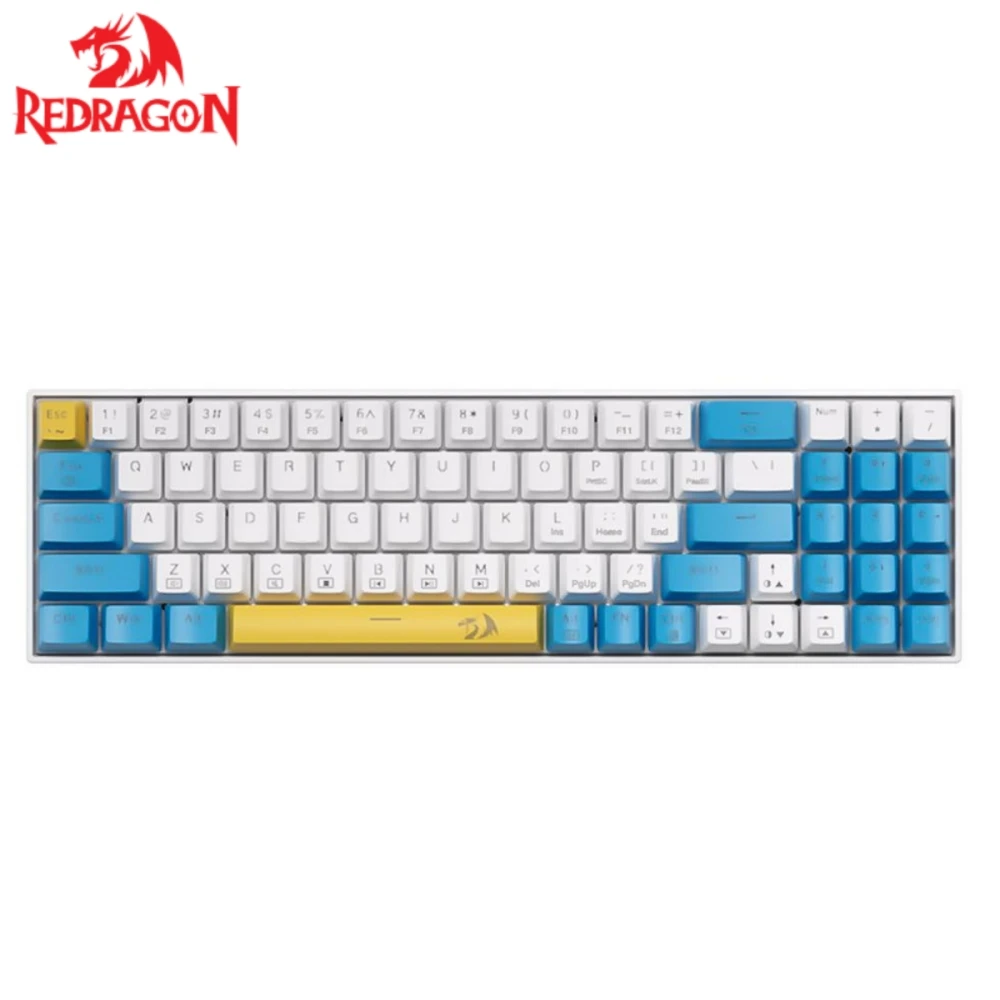 

Redragon k688 Gaming Mechanical Keyboard Blue Backlit 78 Keys Swith Anti-Dust Proof Switches Hot Swappable Ergonomic for PC Game