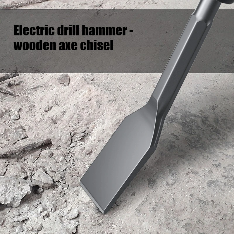 Electric Hammer Drill Wood Splitting Chisel - 40CrMo Alloy Steel Heavy-Duty Splitting Maul for Firewood