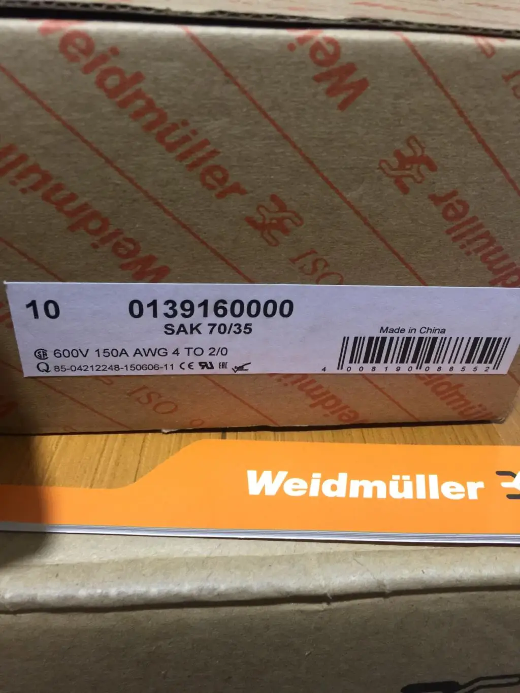 

4pcs terminal SAK70/35 0139160000