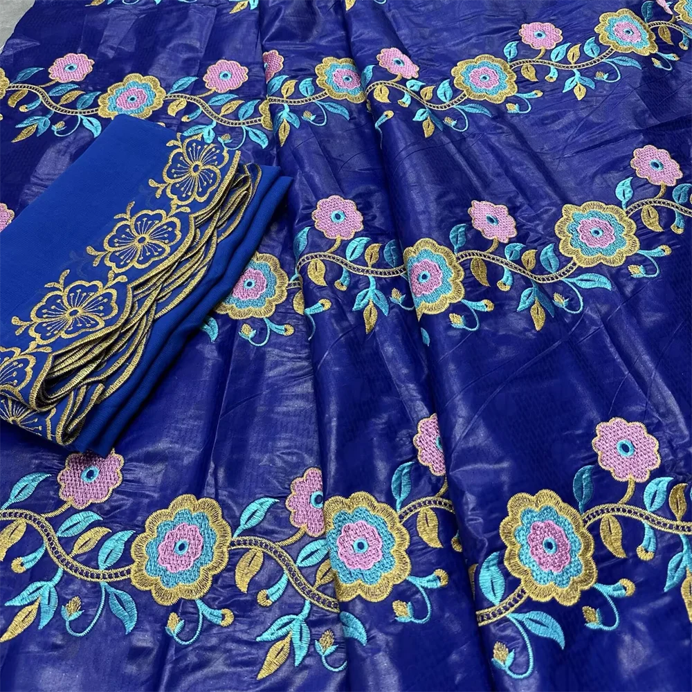 

Luxury 1.6M Wide Fragrance Bazin Riche Tissues African DIY Fabric High Quality Embroidery African Brocade Nigerian 5+2 Yards/Lot