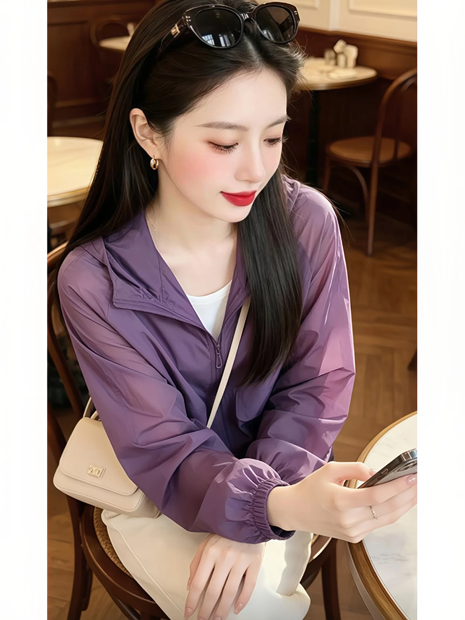Stylish Short Hooded Women's Jacket Loose Fit Summer New Design Sensation Open Cardigan Sunscreen Clothes Beautiful Ladies' Coat
