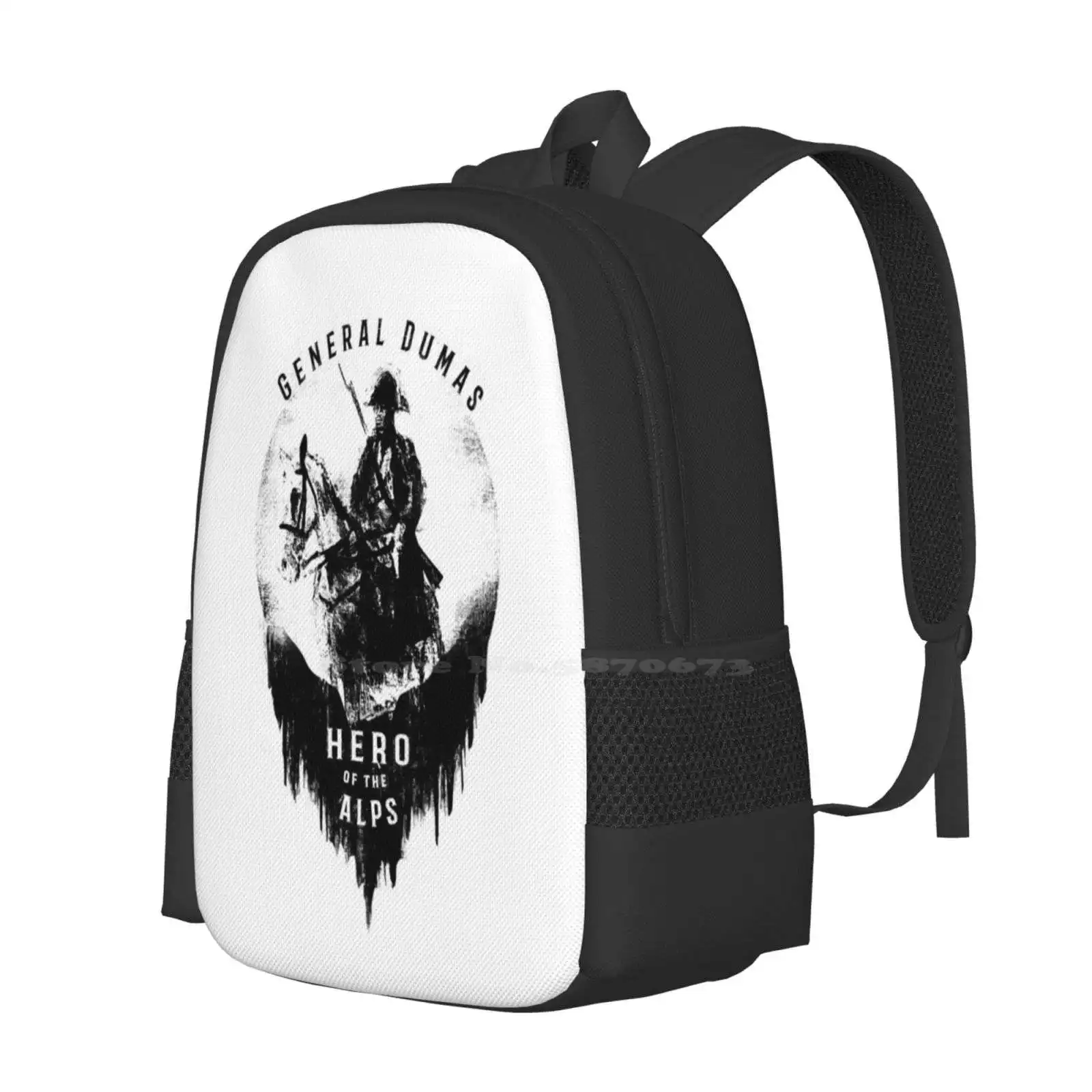 General Dumas--Hero Of The Alps Hot Sale Schoolbag Backpack Fashion Bags History Dose Dumas General Napoleon Thomas Alexandre