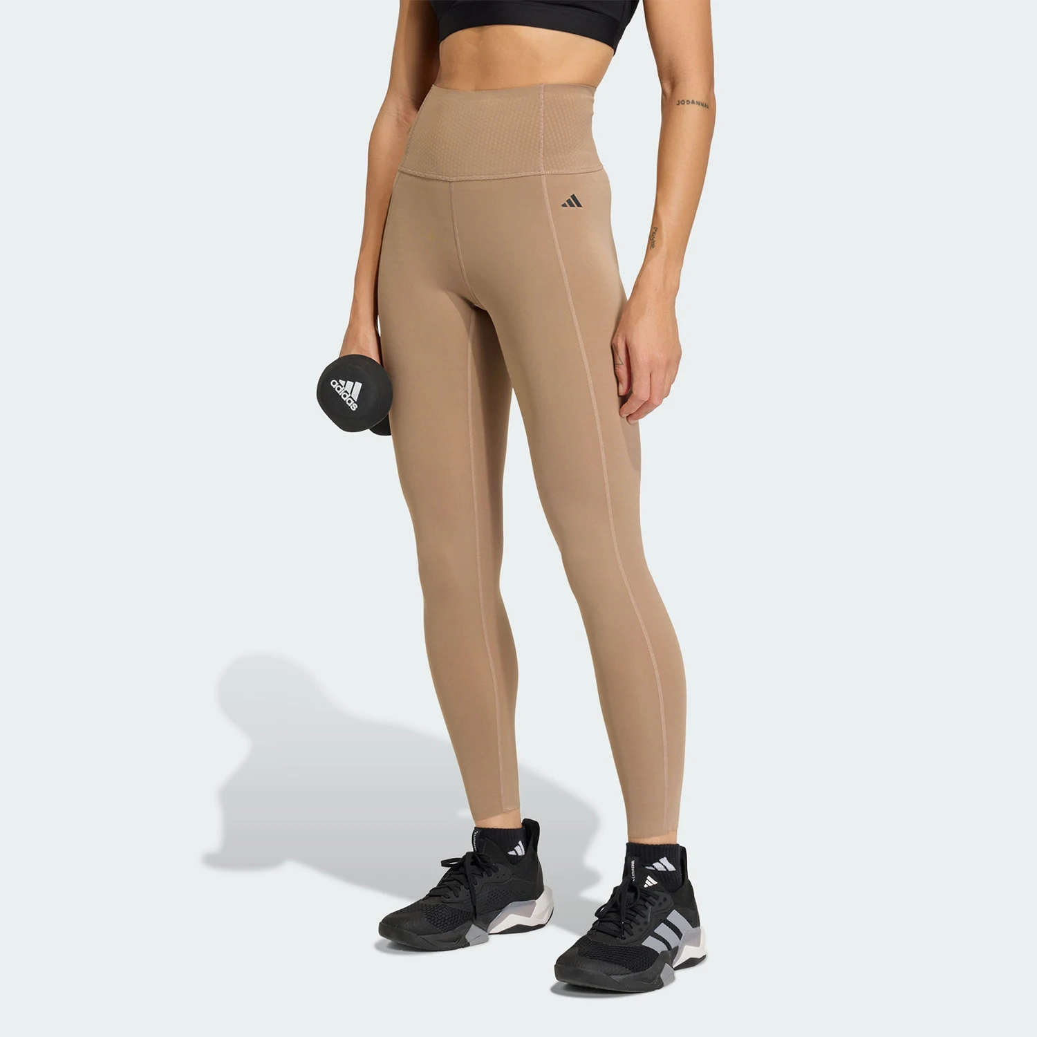 Adidas genuine OPTIME new women's khaki training leggings KQ5248