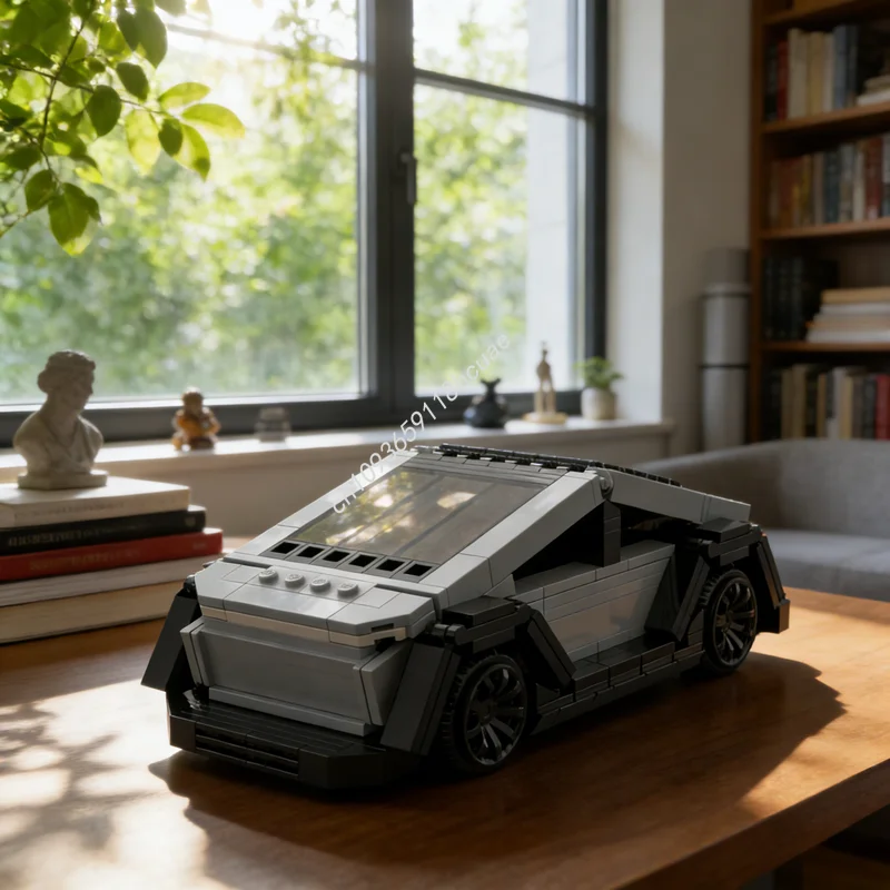 352pcs MOC City Champions Tesla Cybertruck Model Building Blocks Construction Christmas Gifts Creative Idea Education Toy Brick