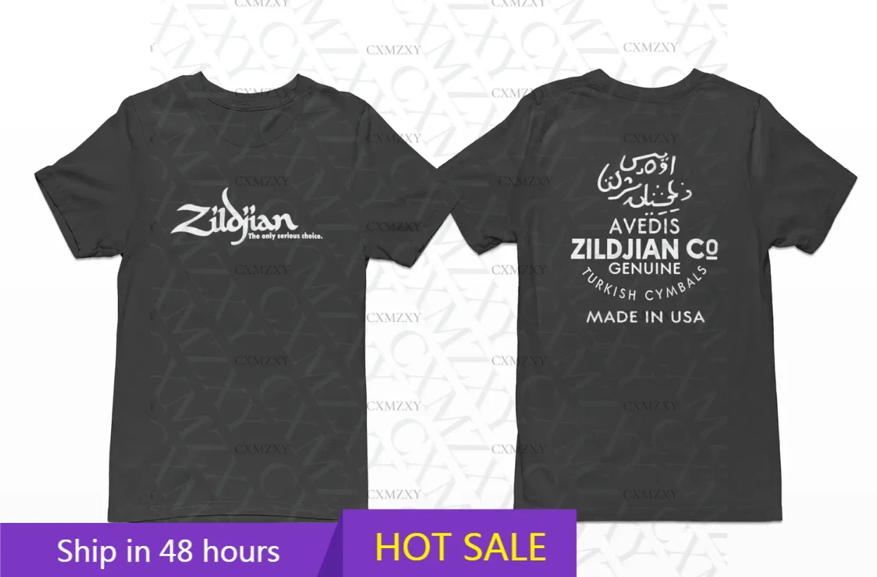

Zildjian Turkish Graphic Classic T-shirt size S-5XL Men's T-Shirt Black Casual Crew Neck Cotton Tee