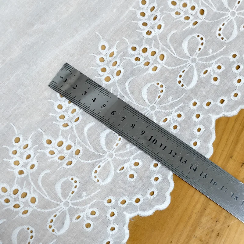 Cotton Embroidery Bow Lace Bar Code Skirt Clothing Accessories Embroidery Lace Trim