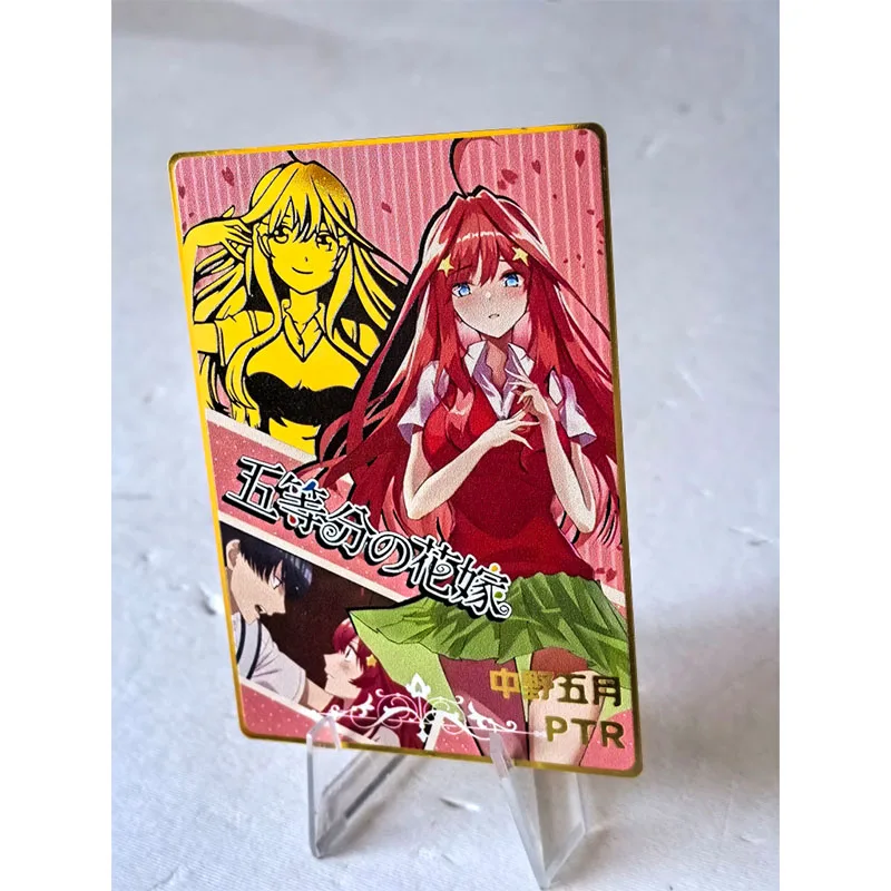 Anime New Mr Goddess Story Kamisato Ayaka Yae Miko Beautiful Girl Collection Card Imitation metal card Childrens holiday gifts