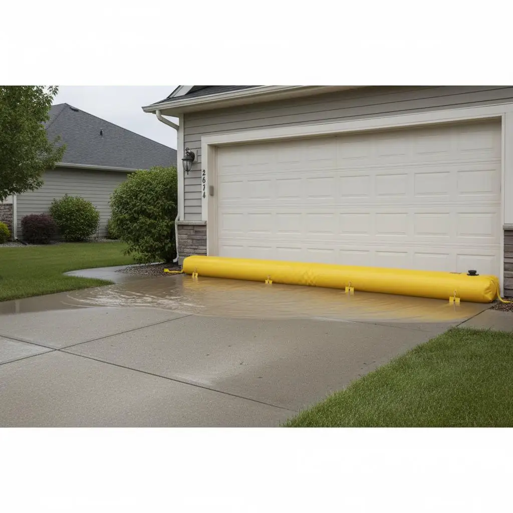 Kép 3: Anti-flood Fakorlát 7m X 25cm X 15cm pvc vize fillable anti-flood Olvasottság, újrafelhasználható vize Fakorlát digue Fióküzlet